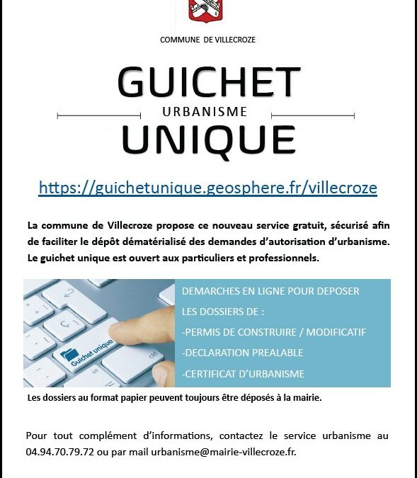 GUICHET UNIQUE URBANISME