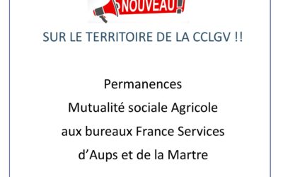 Permanences MSA à Aups