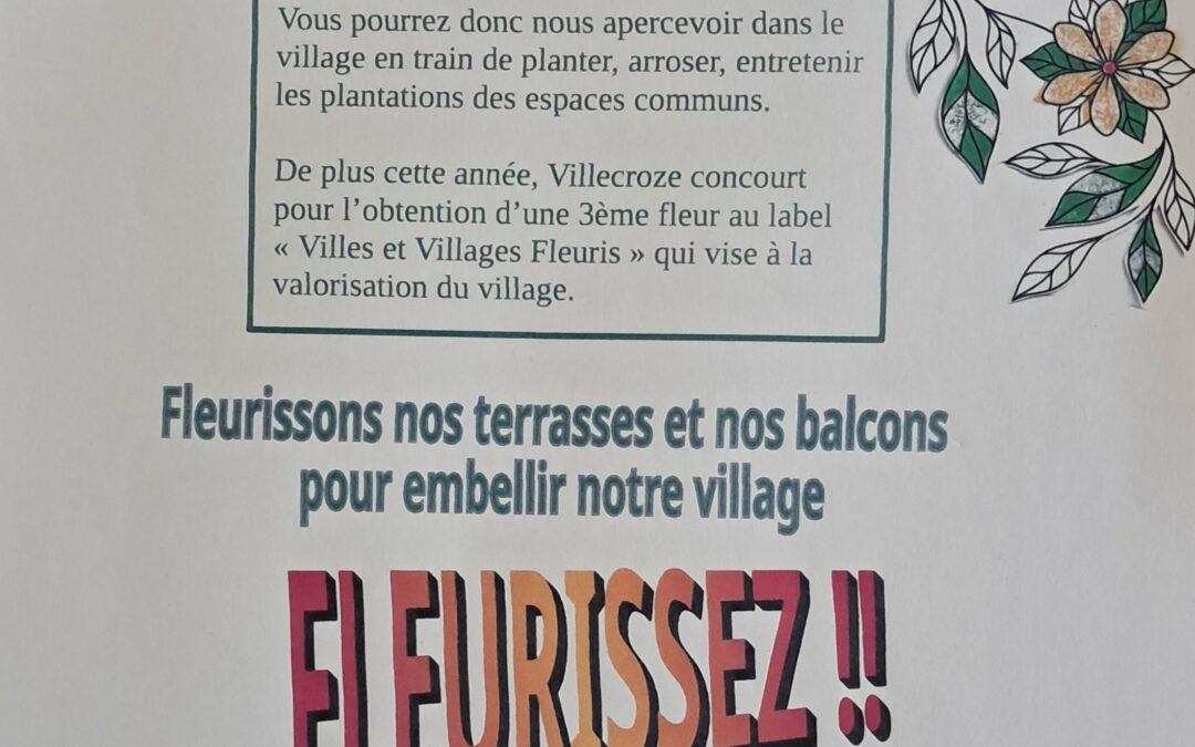 Amis des Fleurs : fleurissez !